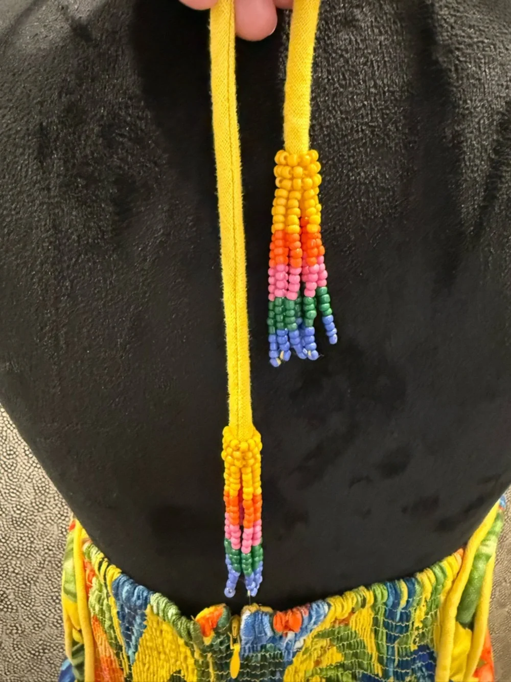 Farm Rio Bright Nature Linen Halter Dress - Picture 10 of 12